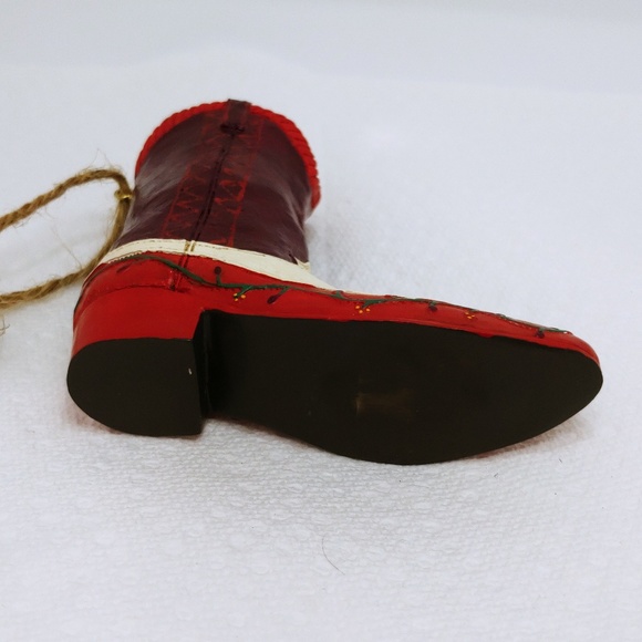 San Antonio Texas 2003 decorative porcelain boot - Picture 3 of 5